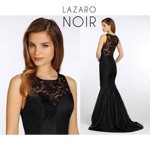 LAZARO NOIR BRIDESMAID/PROM DRESS SZ10 fits like 4